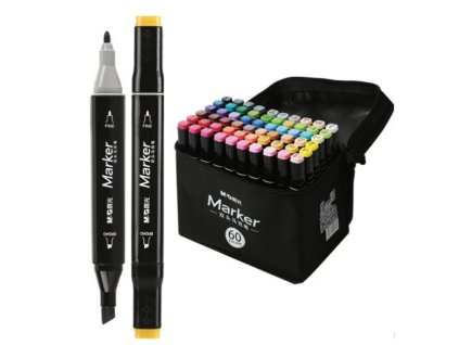 Screenshot 2025 11 03 at 11 55 59 Oboustranné fixy M&G Marker 60 ks v tašce 090518 Vaše online papírnictví