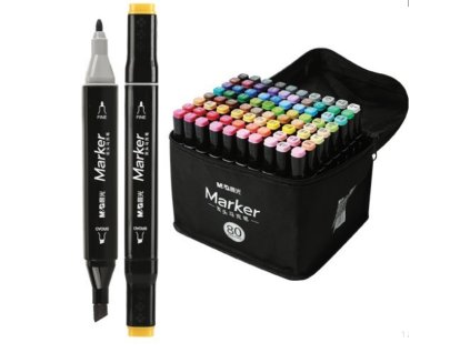 Screenshot 2025 11 03 at 11 58 40 Oboustranné fixy M&G Marker 80 ks v tašce 090519 Vaše online papírnictví