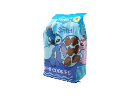 Screenshot 2025 11 25 at 09 24 51 Stitch mini cookies – kakaové sušenky s otisky postaviček 100g sušenky s otisky postaviček 100g cukrovinky lízátka sladkosti žvýkačky pet surpise pendreky