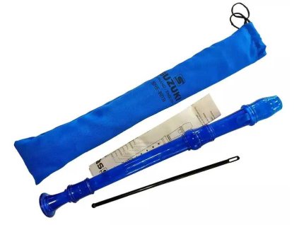 Sopránová zobcová flétna, barokní Suzuki SRE-80 TB modrá