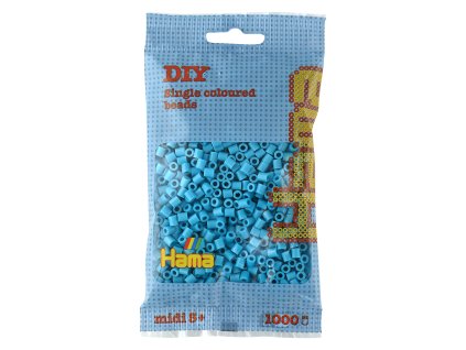 HAMA Midi Zažehlovací korálky H207-49 1000 ks azurově modré