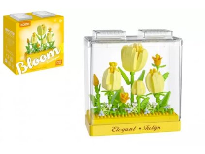 Screenshot 2026 02 13 at 08 13 56 Stavebnice mini KOCO Tulipány plast 295ks v krabičce 11x12x5cm