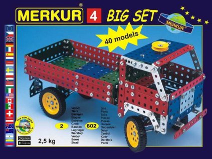 Merkur 4 stavebnice, 602 dílů, 40 modelů