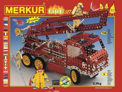 Merkur Fire Set, 708 dílů, 20 modelů