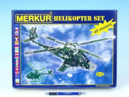Merkur Helikopter Set, 515 dílů, 40 modelů