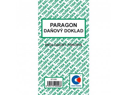 ET010 Paragon - daň. dokl.