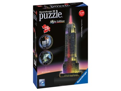 3D puzzle Empire State Building (noční edice), 216d.