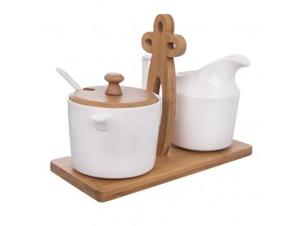 Mlékovka, cukřenka, stojan bambus