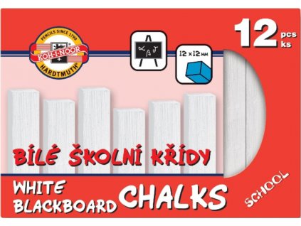 Křídy školní bílé 12ks