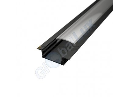 10422 led profil recessed 1 s cerym difuzorem cerny