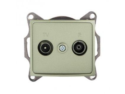 DOMO Zásuvka TV-R koncová - šampaňská