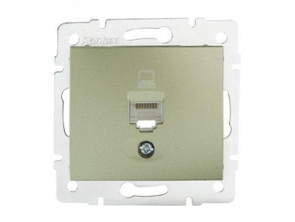 DOMO Datová zásuvka (RJ45Cat 5e Jack) - šampaňská