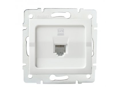 LOGI Datová zásuvka RJ45Cat 6 Jack - bílá