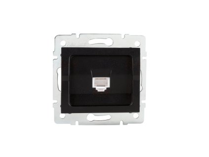 LOGI Datová zásuvka RJ45Cat 5e - černá matná