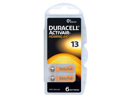 Baterie do naslouchadel Duracell DA 13 P6 Easy Tab