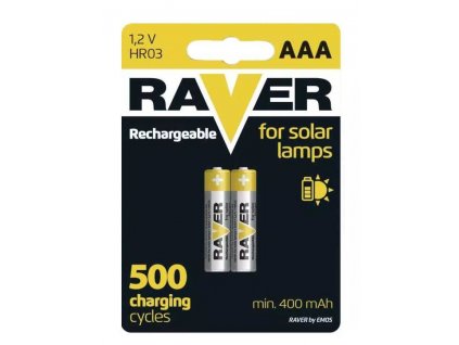 Nabíjecí baterie Raver Rechargeable SOLAR 400mAh