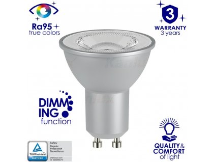 5961 led zarovka iq ledim gu10 7 5w ww kanlux 29812