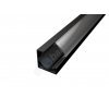 10344 led profil corner 1 s cirym difuzorem cerny