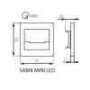 1629 1 svitidlo sabik mini led cw kanlux 23111