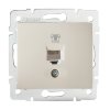DOMO Telefonní zásuvka (RJ11) - krémová