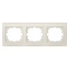 DOMO Trojnásobný horizontální rámeček - krémová