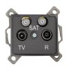 DOMO Zásuvka dvojitá SAT-SAT-TV-R koncová