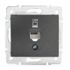 DOMO Datová zásuvka (RJ45Cat 6 Jack) - grafit