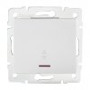 LOGI Schodišťový vypínač s LED - bílá