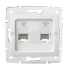 LOGI Telefonní zásuvka dvojitá nezávislá 2x RJ11 -
