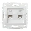 LOGI Zásuvka datová-telefonní RJ45Cat 5e + RJ11