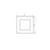 BIURO Jednonásobný rámeček Kanlux 25340