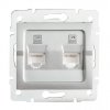 LOGI Dvojitá datová zásuvka nezávislá 2xRJ45Cat 6