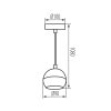 Závěsné svítidlo GALOBA C 1xGU10 B Kanlux 33683