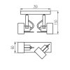 Přisazené svítidlo SONDA II EL-2I W Kanlux 34923
