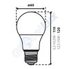 4809 1 led zarovka iq leddim a6012 5w ww kanlux 27288