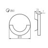 5067 1 dekorativni svitidlo sola led b ww kanlux 27559