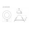 8319 3 led svitidlo bono r black 8w nw greenlux gxll085