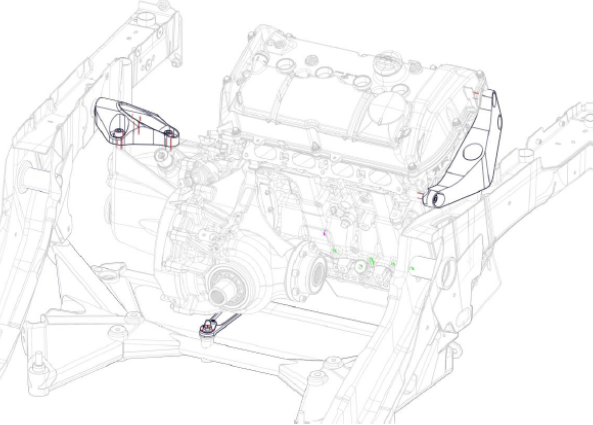 D11 POWERTRAIN MOUNT C3 Rally2