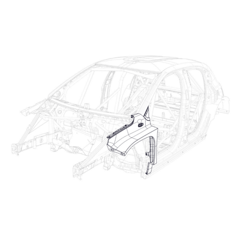 K3C FRONT FENDER C3 Rally2