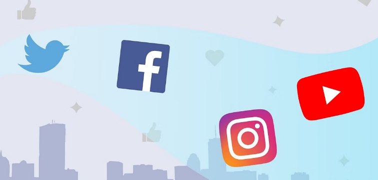 sociální sítě ikony - facebook, instagram, youtube