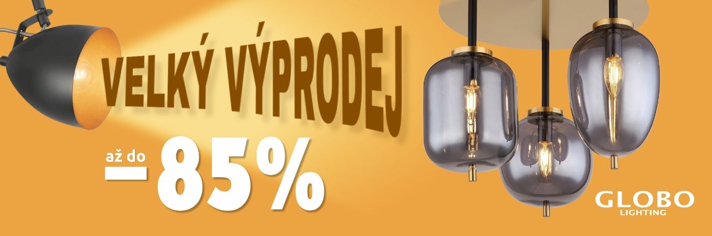 Velký výpredaj svítidel Globo, sleva až 85%