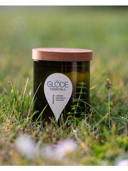 Sojová svíčka ve vinném skle - Léto