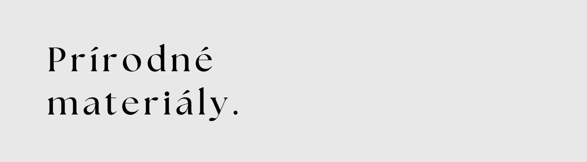 Prírodné materiály