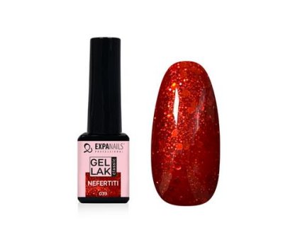 GL039 UV/LED Gel lak - Nefertiti třpyt - 5 ml  TPO FREE