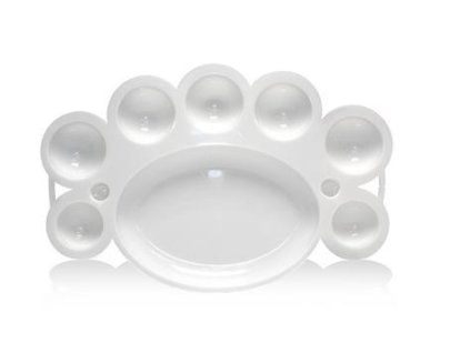 Paletka na Nail Art - bílá