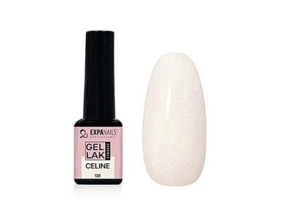 GL121 UV/LED Gel lak - Celine třpyt transparent 5 ml  TPO FREE