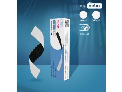 Bílé Jednorázové PapmAm Pilníky, 180/240, 50ks