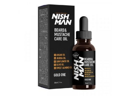Screenshot 2025 08 07 at 14 30 48 Nishman Beard & Moustache Care Oil olej na bradu 30 ml Kadernickyservis.cz