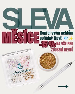 ✨ SLEVA MĚSÍCE JE TADY!🥳 Dopřej svým nehtům pořádnou dávku třpytu! ✨ Chceš, aby tvoje manikúra vypadala originálně? Po...