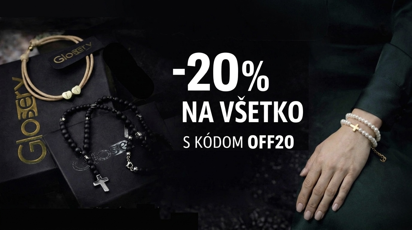 Glosery zľava -20% s kódom "OFF20"